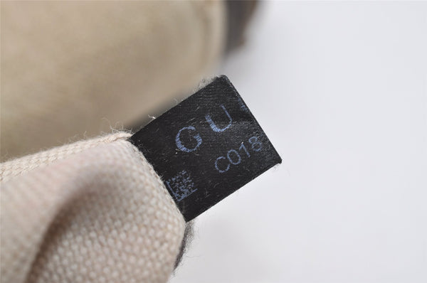 Authentic GUCCI Shoulder Cross Body Bag Purse GG PVC Leather 223666 Brown 3323J