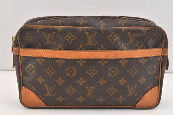 Authentic Louis Vuitton Monogram Compiegne 28 Clutch Hand Bag M51845 LV 3323K