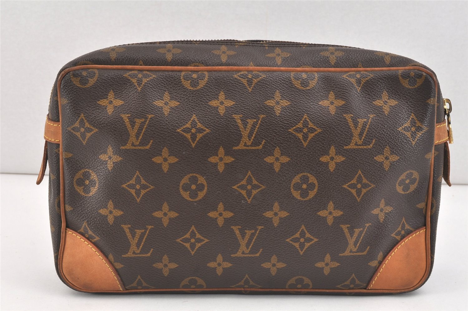 Authentic Louis Vuitton Monogram Compiegne 28 Clutch Hand Bag M51845 LV 3323K