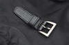 Authentic PRADA Nylon Tessuto Leather Shoulder Cross Body Bag Purse Black 3324I