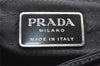 Authentic PRADA Nylon Tessuto Leather Shoulder Cross Body Bag Purse Black 3324I