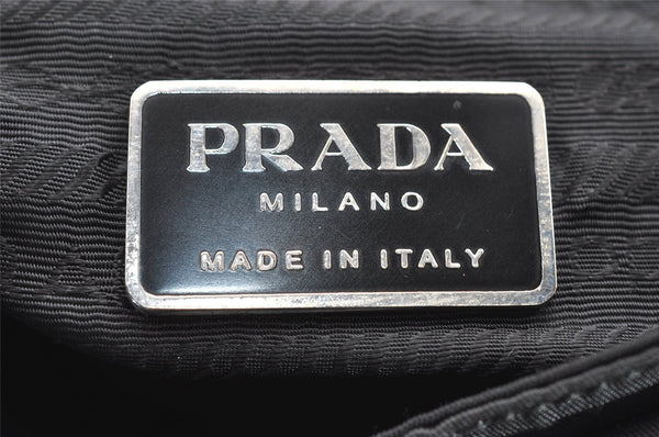 Authentic PRADA Nylon Tessuto Leather Shoulder Cross Body Bag Purse Black 3324I
