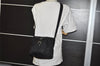 Authentic PRADA Nylon Tessuto Leather Shoulder Cross Body Bag Purse Black 3324I