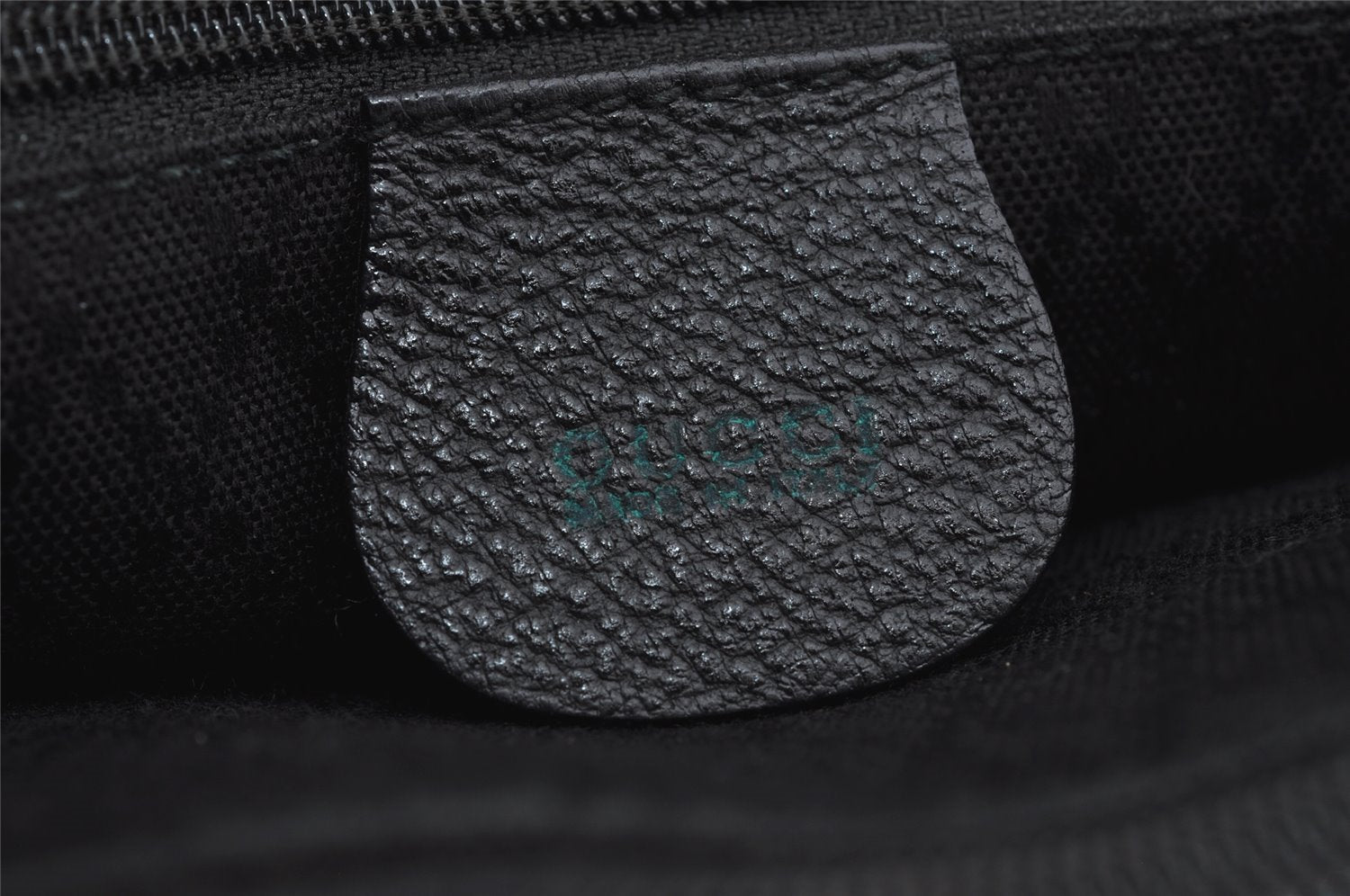 Authentic GUCCI Vintage Bamboo 2Way Shoulder Hand Bag Suede Leather Black 3324J