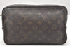 Auth Louis Vuitton Monogram Trousse Toilette 28 Clutch Hand Bag M47522 LV 3324K