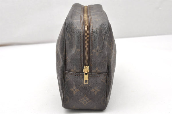 Auth Louis Vuitton Monogram Trousse Toilette 28 Clutch Hand Bag M47522 LV 3324K