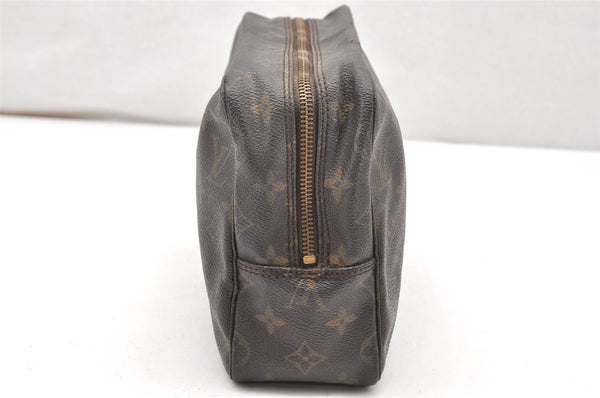 Auth Louis Vuitton Monogram Trousse Toilette 28 Clutch Hand Bag M47522 LV 3324K
