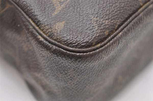 Auth Louis Vuitton Monogram Trousse Toilette 28 Clutch Hand Bag M47522 LV 3324K