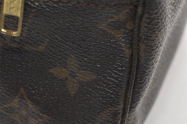 Auth Louis Vuitton Monogram Trousse Toilette 28 Clutch Hand Bag M47522 LV 3324K