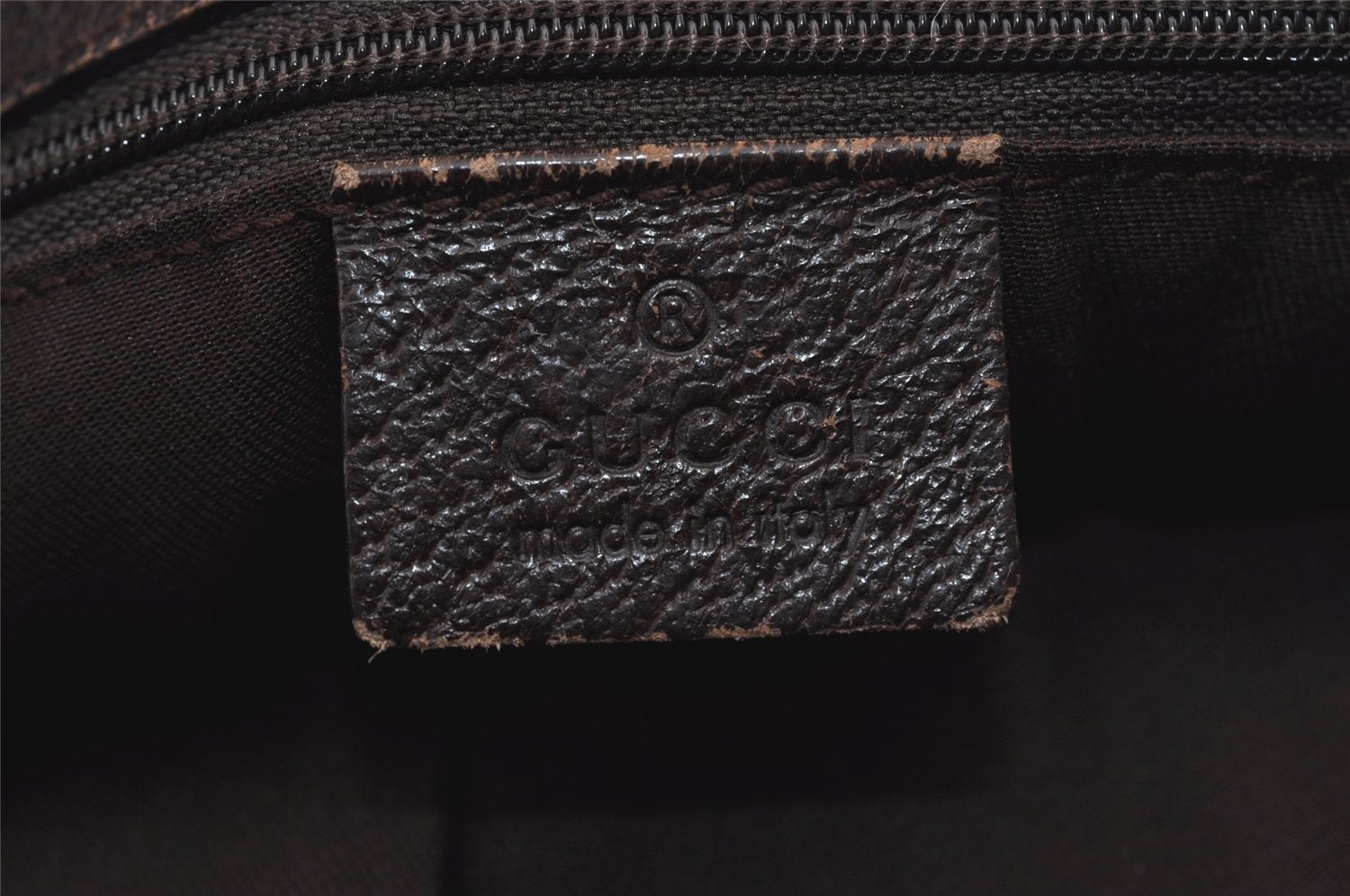 Authentic GUCCI Eclipse Shoulder Tote Bag GG Canvas Leather 120836 Brown 3325I