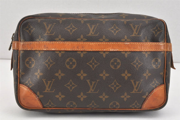 Authentic Louis Vuitton Monogram Compiegne 28 Clutch Hand Bag M51845 LV 3325K