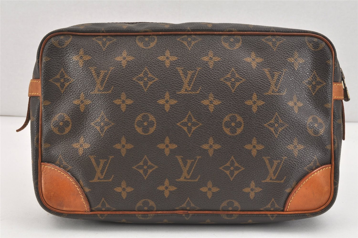 Authentic Louis Vuitton Monogram Compiegne 28 Clutch Hand Bag M51845 LV 3325K