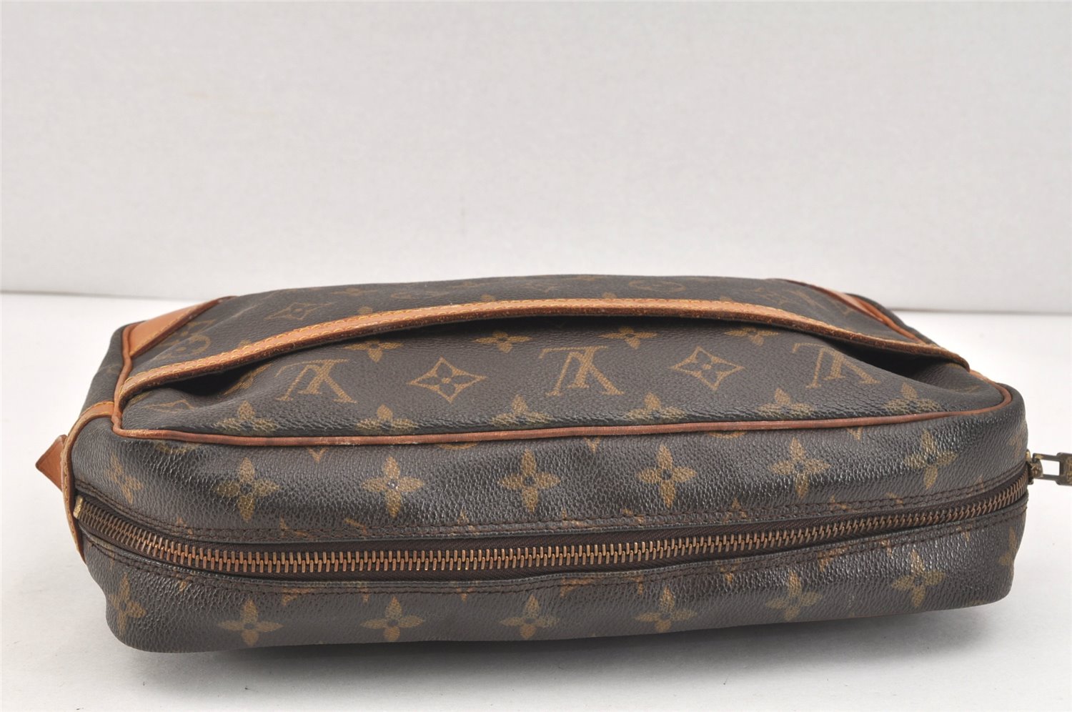 Authentic Louis Vuitton Monogram Compiegne 28 Clutch Hand Bag M51845 LV 3325K
