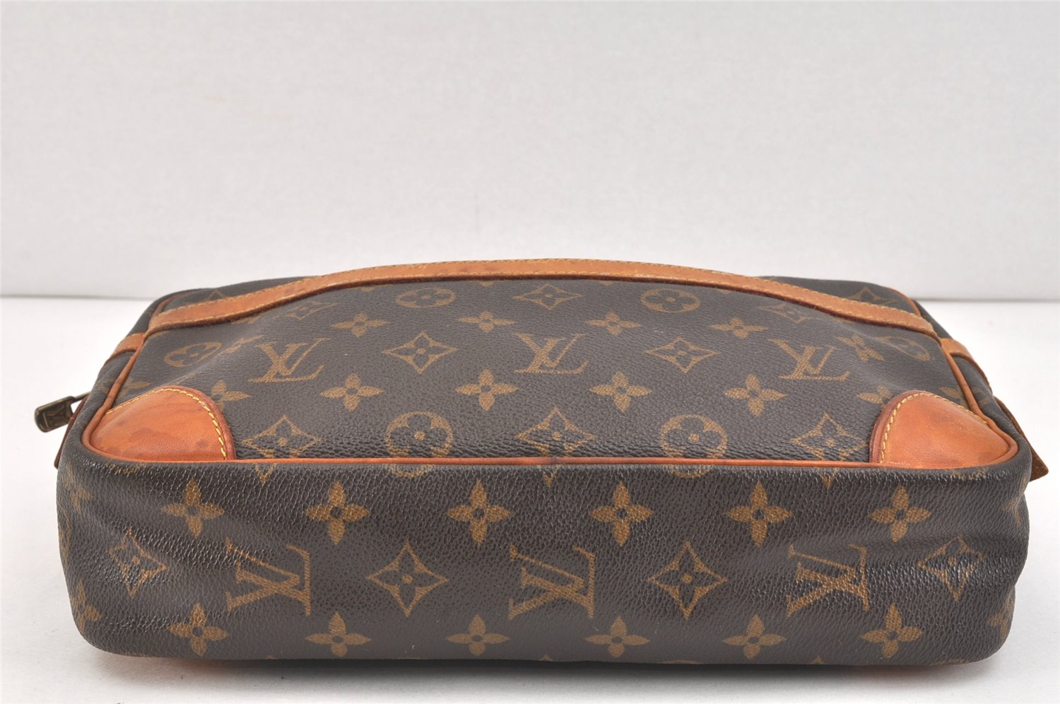 Authentic Louis Vuitton Monogram Compiegne 28 Clutch Hand Bag M51845 LV 3325K