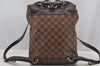 Authentic Louis Vuitton Damier Soho Backpack N51132 LV 3326J