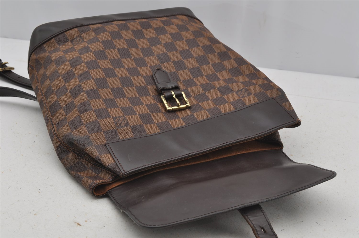 Authentic Louis Vuitton Damier Soho Backpack N51132 LV 3326J