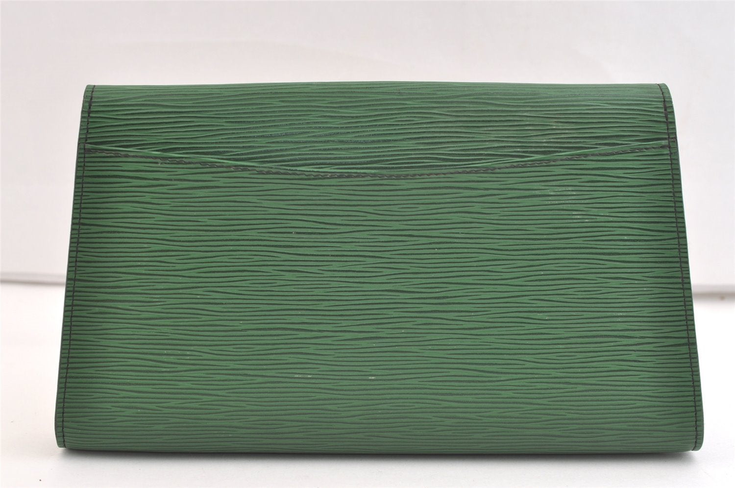 Authentic Louis Vuitton Epi Arts Deco Clutch Bag Green M52644 LV 3327K