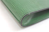 Authentic Louis Vuitton Epi Arts Deco Clutch Bag Green M52644 LV 3327K