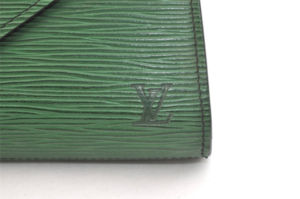 Authentic Louis Vuitton Epi Arts Deco Clutch Bag Green M52644 LV 3327K