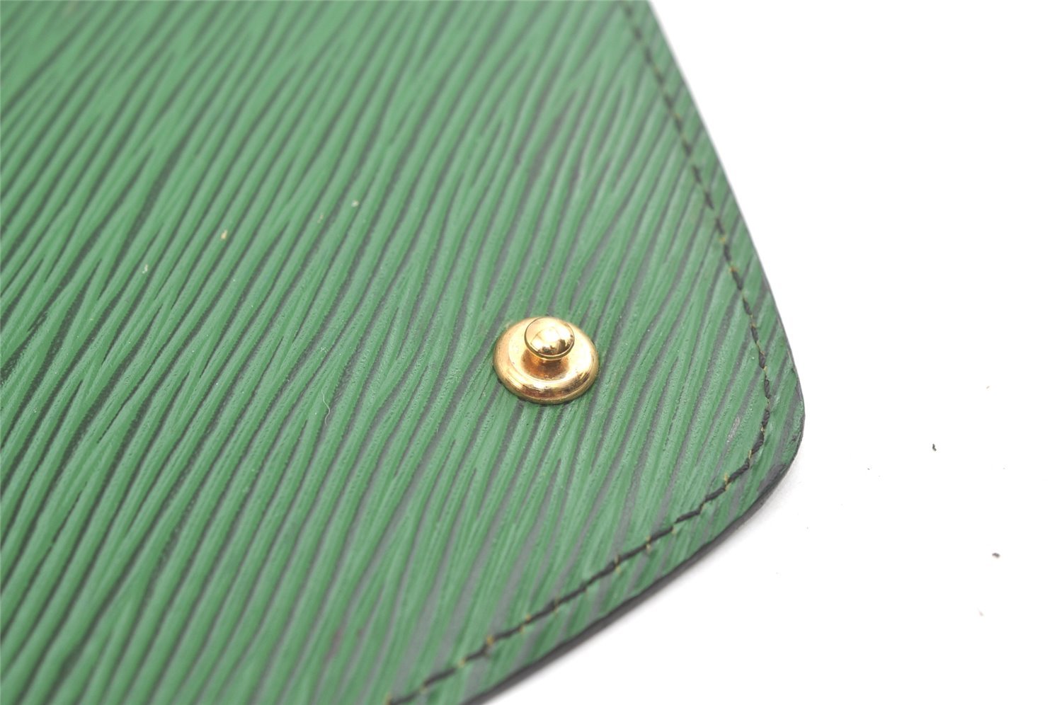 Authentic Louis Vuitton Epi Arts Deco Clutch Bag Green M52644 LV 3327K