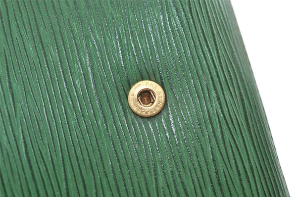 Authentic Louis Vuitton Epi Arts Deco Clutch Bag Green M52644 LV 3327K