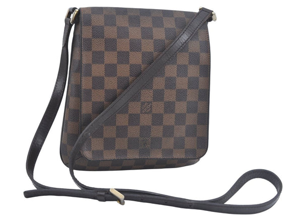 Auth Louis Vuitton Damier Musette Salsa Long Shoulder Cross Bag N51300 LV 3328J