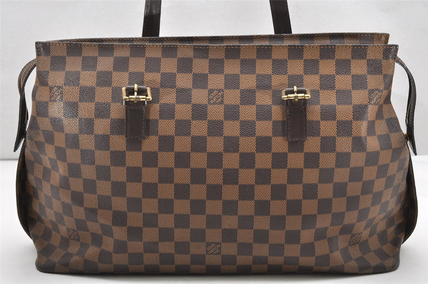 Authentic Louis Vuitton Damier Chelsea Shoulder Tote Bag N51119 Junk 3328K