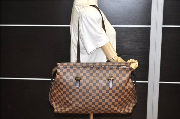Authentic Louis Vuitton Damier Chelsea Shoulder Tote Bag N51119 Junk 3328K