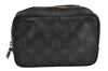 Auth Louis Vuitton Monogram Eclipse Trousse Toilette PM Clutch Bag Junk 3330J