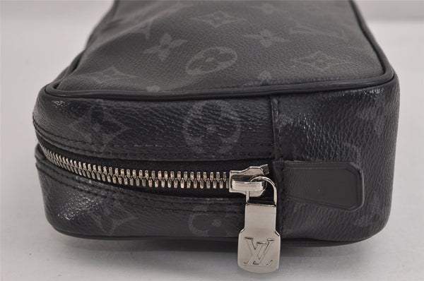 Auth Louis Vuitton Monogram Eclipse Trousse Toilette PM Clutch Bag Junk 3330J