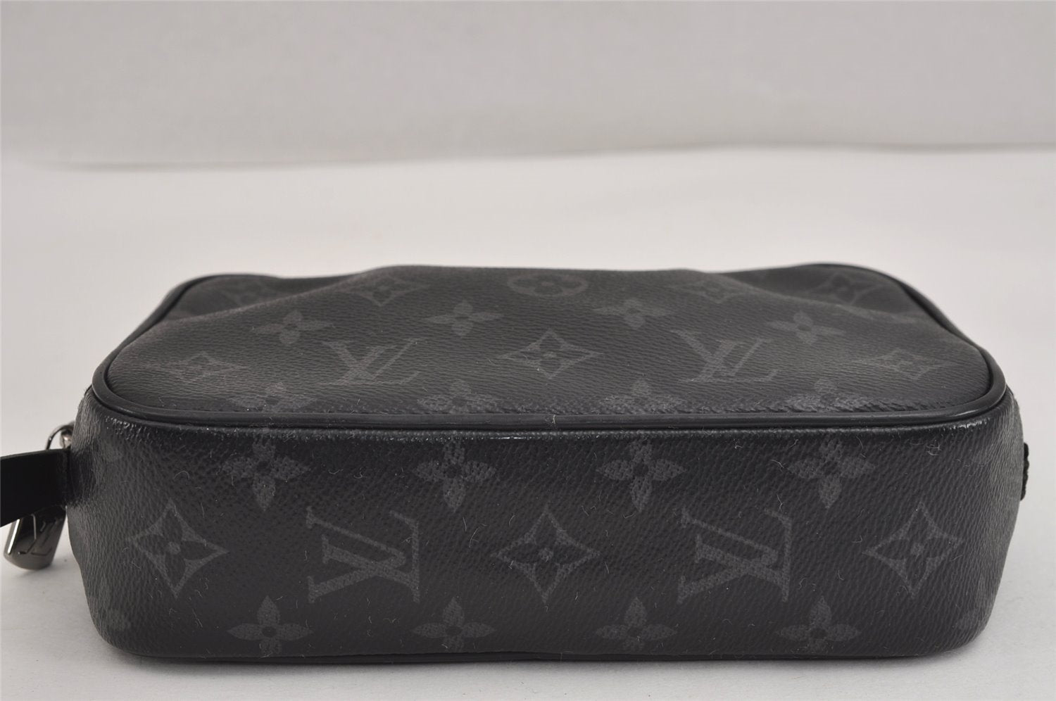 Auth Louis Vuitton Monogram Eclipse Trousse Toilette PM Clutch Bag Junk 3330J