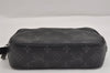 Auth Louis Vuitton Monogram Eclipse Trousse Toilette PM Clutch Bag Junk 3330J