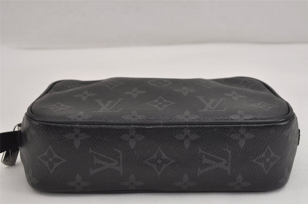 Auth Louis Vuitton Monogram Eclipse Trousse Toilette PM Clutch Bag Junk 3330J
