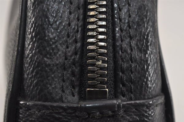 Auth Louis Vuitton Monogram Eclipse Trousse Toilette PM Clutch Bag Junk 3330J