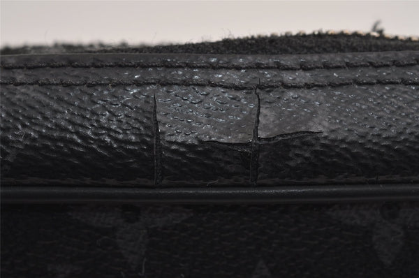 Auth Louis Vuitton Monogram Eclipse Trousse Toilette PM Clutch Bag Junk 3330J