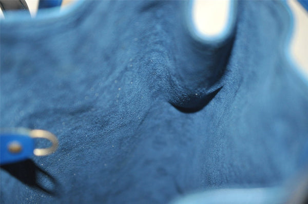 Authentic Louis Vuitton Epi Randonnee PM Shoulder Bag Blue M52355 LV 3331I