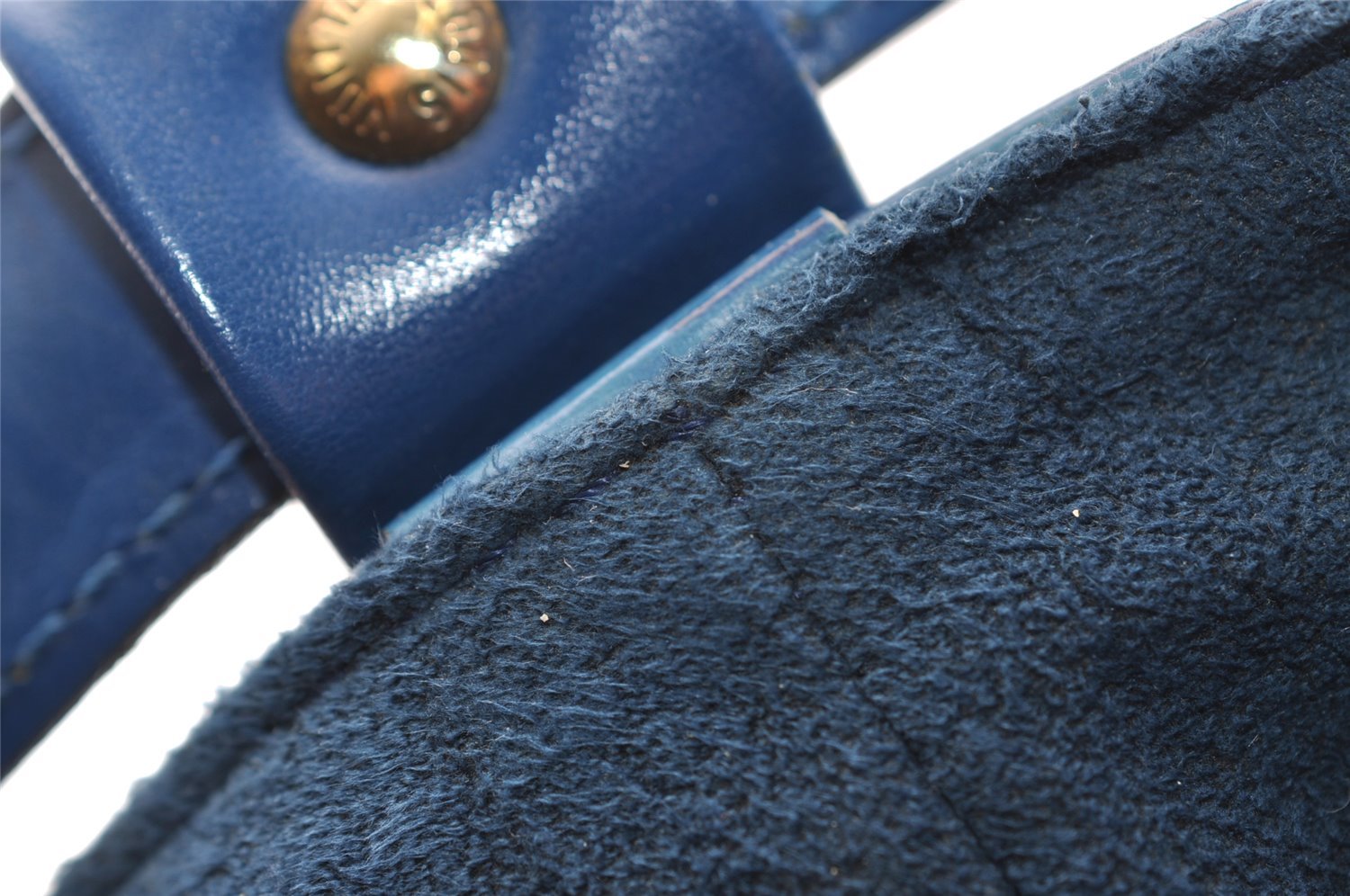 Authentic Louis Vuitton Epi Randonnee PM Shoulder Bag Blue M52355 LV 3331I