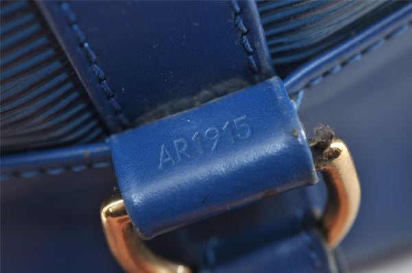 Authentic Louis Vuitton Epi Randonnee PM Shoulder Bag Blue M52355 LV 3331I
