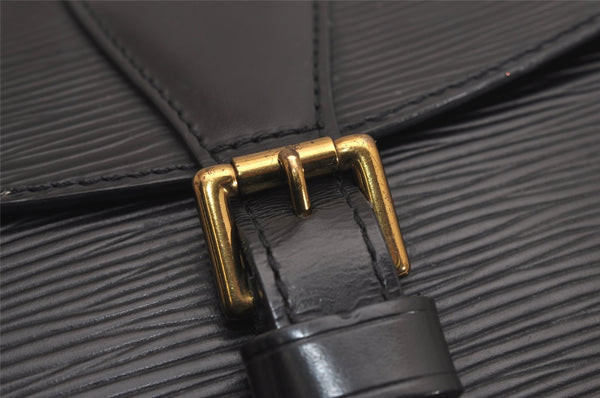 Authentic Louis Vuitton Epi Jeune Fille Shoulder Cross Bag Black M52152 LV 3331J