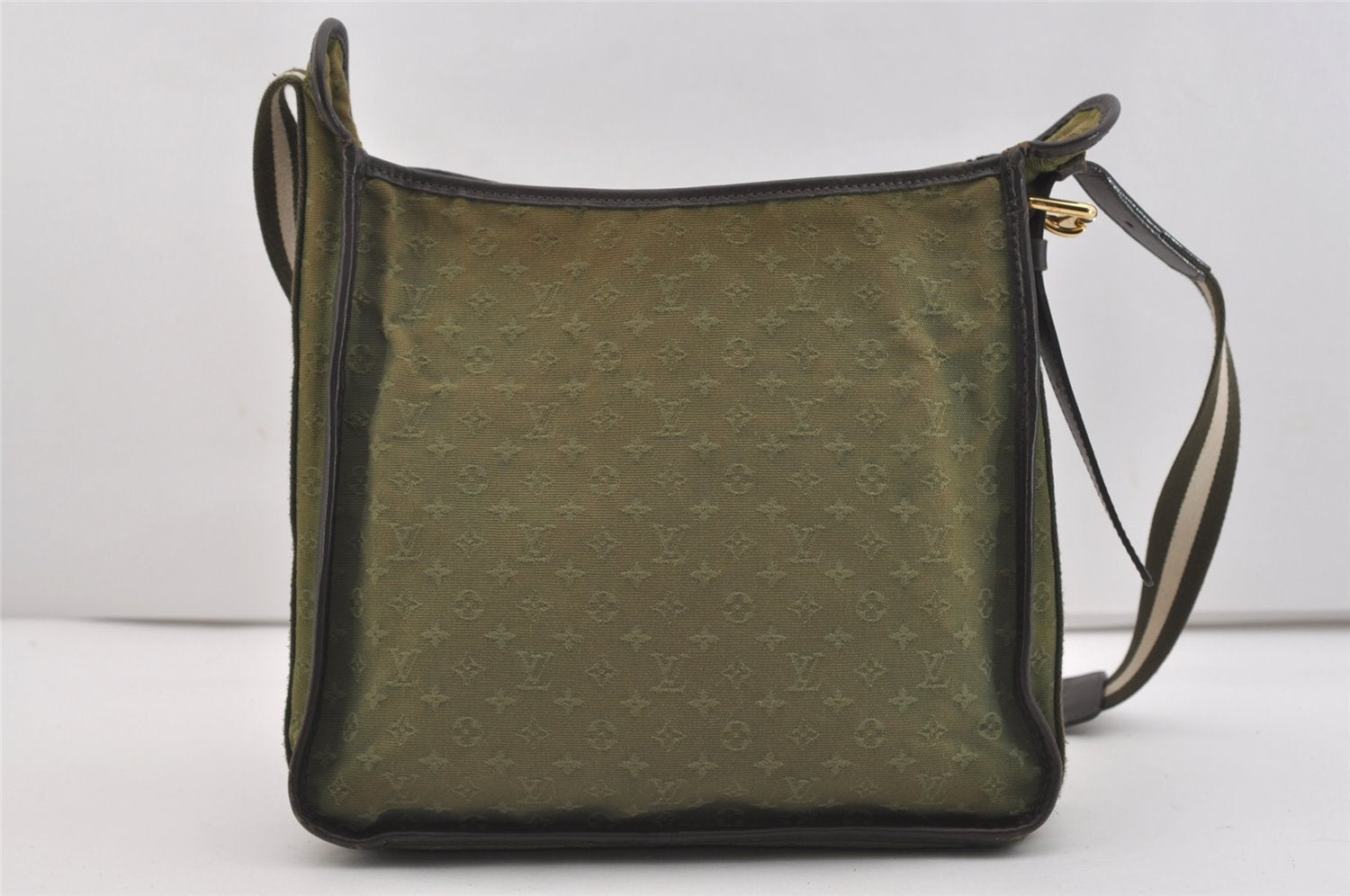 Authentic Louis Vuitton Monogram Mini Besace Mary Kate Shoulder Bag Green 3332J