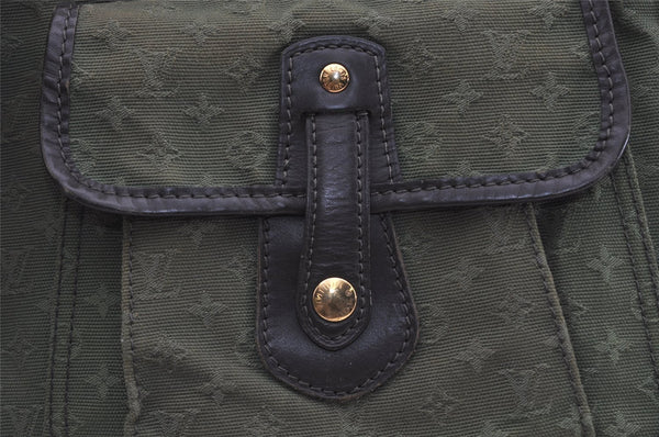 Authentic Louis Vuitton Monogram Mini Besace Mary Kate Shoulder Bag Green 3332J