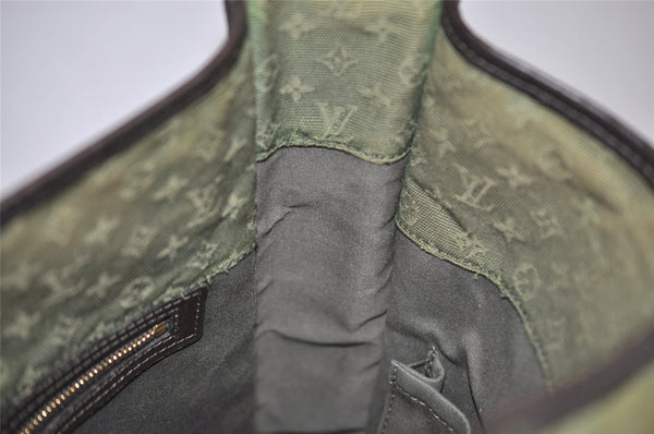Authentic Louis Vuitton Monogram Mini Besace Mary Kate Shoulder Bag Green 3332J