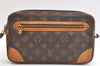 Authentic Louis Vuitton Monogram Marly Dragonne GM M51825 Clutch Hand Bag 3332K