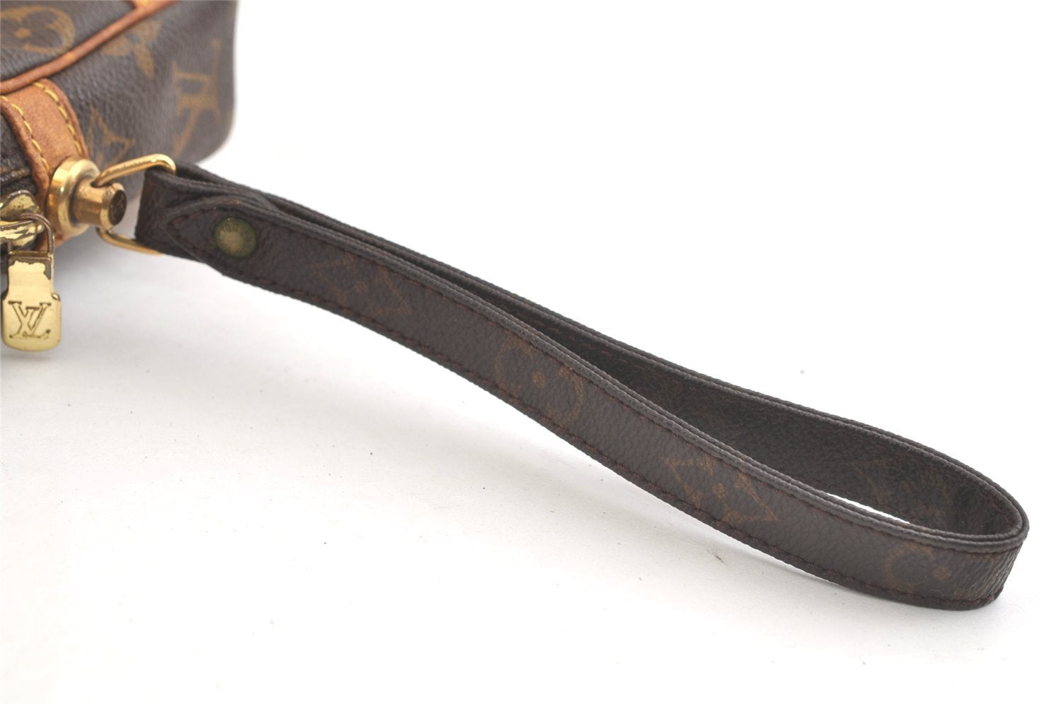 Authentic Louis Vuitton Monogram Marly Dragonne GM M51825 Clutch Hand Bag 3332K