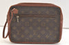 Authentic Louis Vuitton Monogram Pochette Sport Clutch Bag Old Model Junk 3334K
