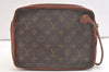 Authentic Louis Vuitton Monogram Pochette Sport Clutch Bag Old Model Junk 3334K