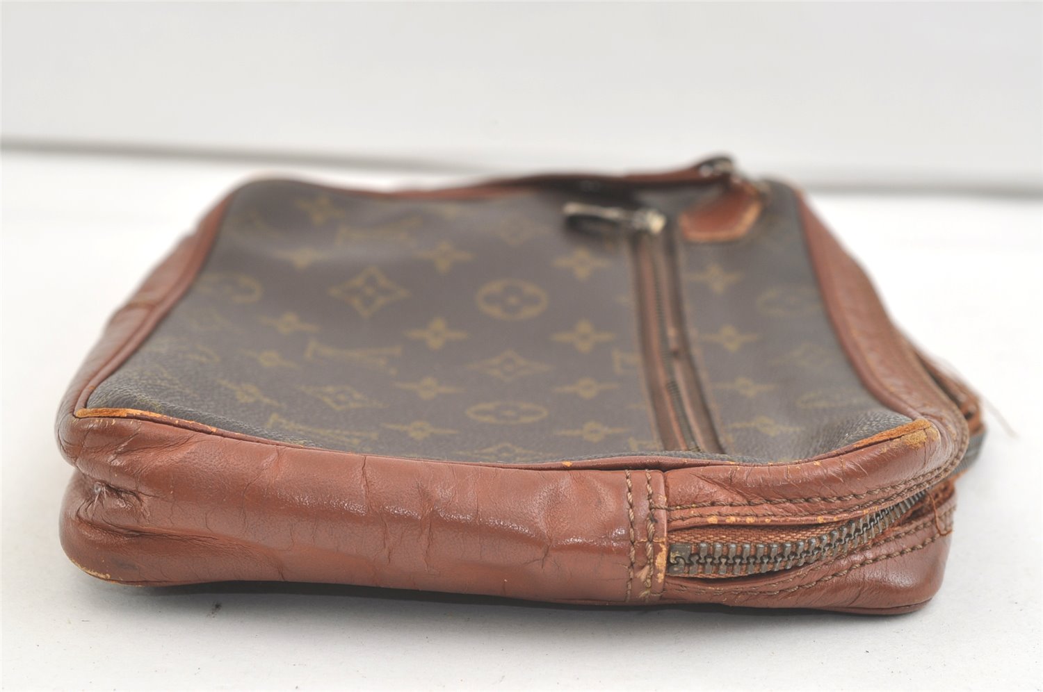 Authentic Louis Vuitton Monogram Pochette Sport Clutch Bag Old Model Junk 3334K