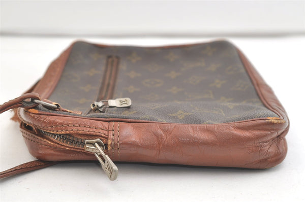 Authentic Louis Vuitton Monogram Pochette Sport Clutch Bag Old Model Junk 3334K