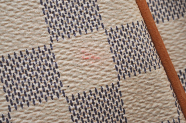 Authentic Louis Vuitton Damier Azur Totally PM Tote Bag White N41280 LV 3335I