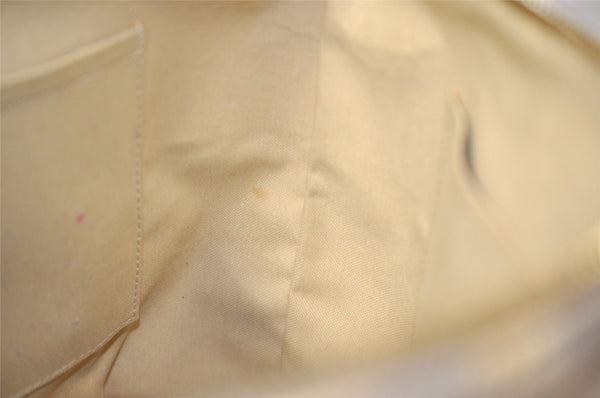 Authentic Louis Vuitton Damier Azur Totally PM Tote Bag White N41280 LV 3335I